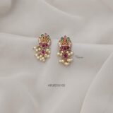 Lakshmi Multi Stone Pearl Earrings