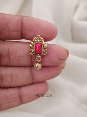 Traditional Coral Bead Earrings