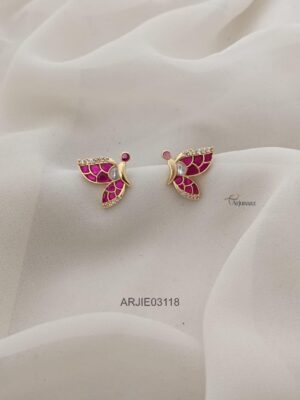 Jadau Kundan Butterfly Earrings