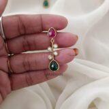Multi Stone Matte Earrings