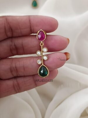 Multi Stone Matte Earrings