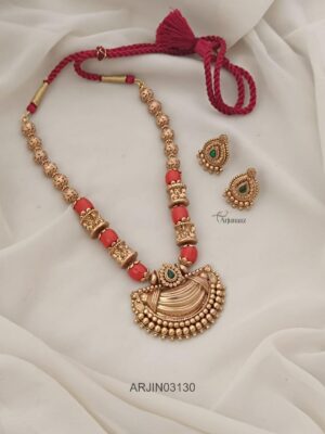 Coral Mid Length Necklace