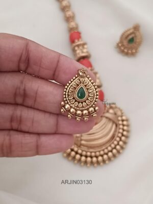 Coral Mid Length Necklace