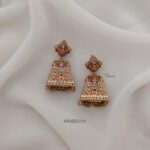 Traditional Enamel Gopuram Earrings