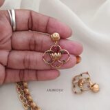 Lotus Ruby and Emerald Necklace