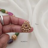 Semiprecious Beads Thread Necklace