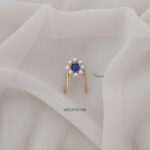 Pearl and Blue Stone Finger Ring