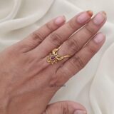 Antique Peacock Ruby Vanki Ring