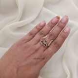 Ruby and Green Vanki Ring