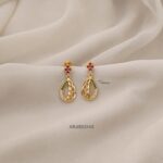 Light Weight Stone Screw Back Earrings ARJIE03143