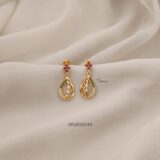 Light Weight Stone Screw Back Earrings ARJIE03143
