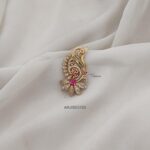 Peacock CZ Stone Saree Pin ARJIS03153