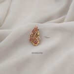 Ruby and CZ Stone Saree Pin ARJIS03154