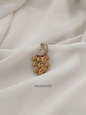 Beautiful Peacock Saree Pin ARJIS03155