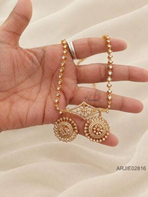 White Stone CZ Necklace