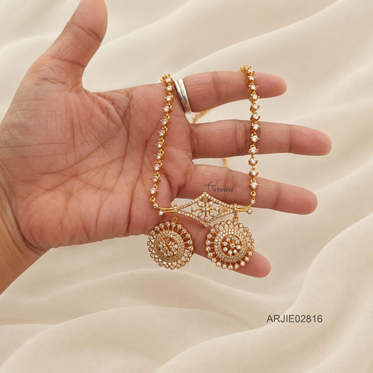 White Stone CZ Necklace White Stone CZ Necklace