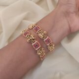 (2.10)Size Antique Lakshmi Design Bangles