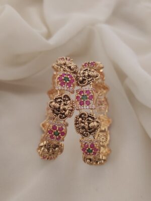 (2.10)Size Antique Lakshmi Design Bangles