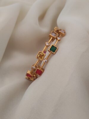 (2.10)Size Square Navarathna Stone Bangles