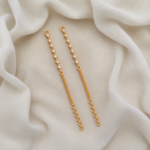 Gold Polish AD Stone Ear Chains (Matilu) ARJIMT03233