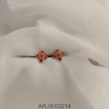 Ruby 5 Stone Screw Back Earrings ARJIE03214