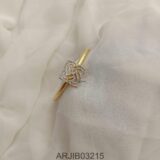 White Stone Open Type Bracelet ARJIB03215