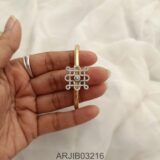 White Stone Open Type Bracelet ARJIB03216
