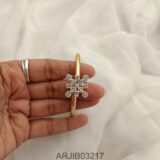 White Stone Open Type Bracelet ARJIB03217