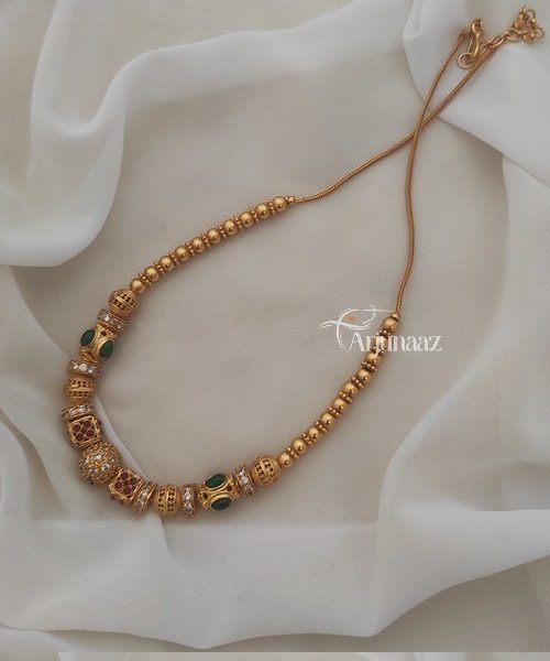 Matte-Finish-Beaded-Necklace Matte-Finish-Beaded-Necklace